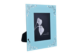 MDF Photo Frame Gloss Blue
